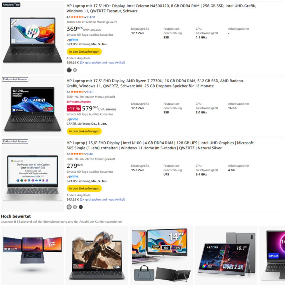 Amazon & Marktplätze